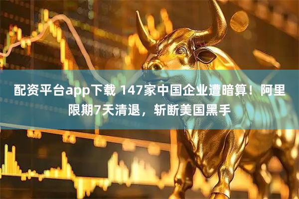 配资平台app下载 147家中国企业遭暗算！阿里限期7天清退，斩断美国黑手